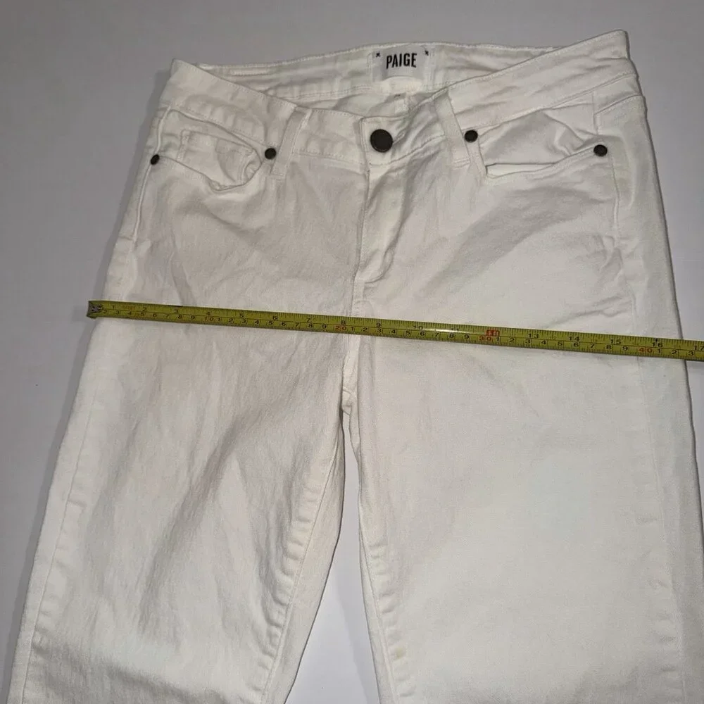 Paige Jeans Women 29‎ White Kylie Crop Minimalist Summer Spring Classic Vacation